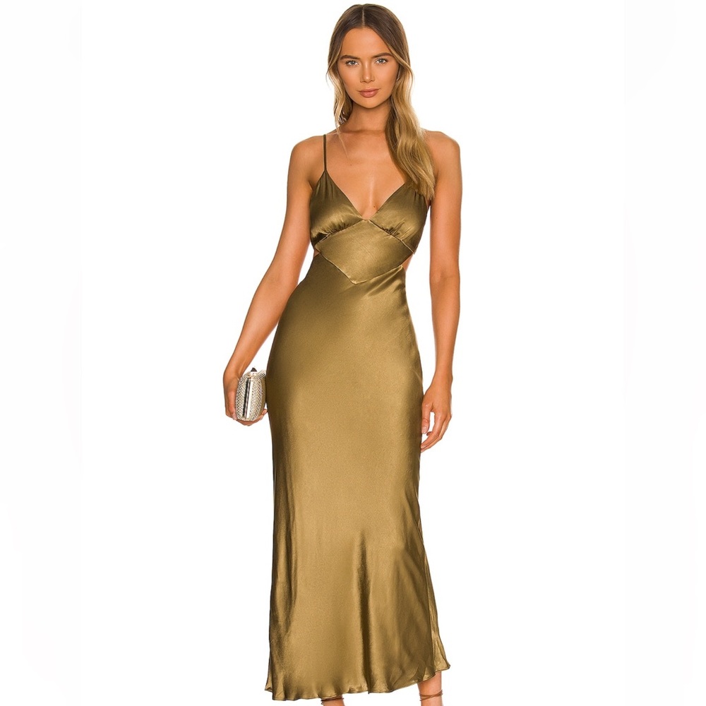 Alma backless midi dress